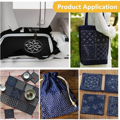 Florisashi – 16 Piece Acrylic Sashiko Flower Stencil Set