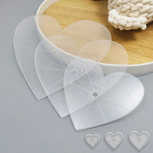 Heartistry – 3 Piece Acrylic Quilting Template Set