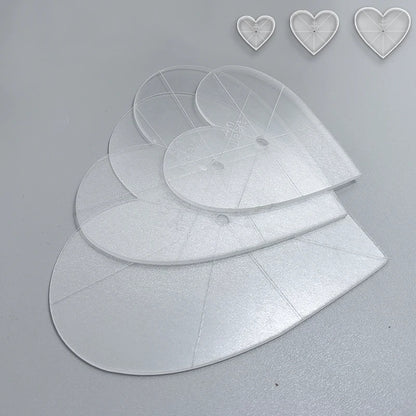 Heartistry – 3 Piece Acrylic Quilting Template Set