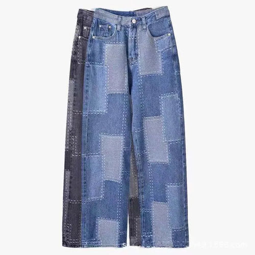 Denivelle – Premium Plaid Washed Denim Fabric by the Meter