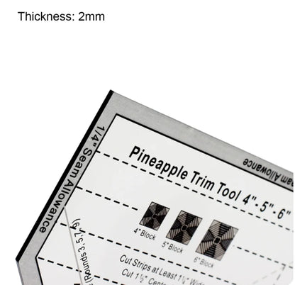 Pinequilt – Acrylic Trim Ruler Kit