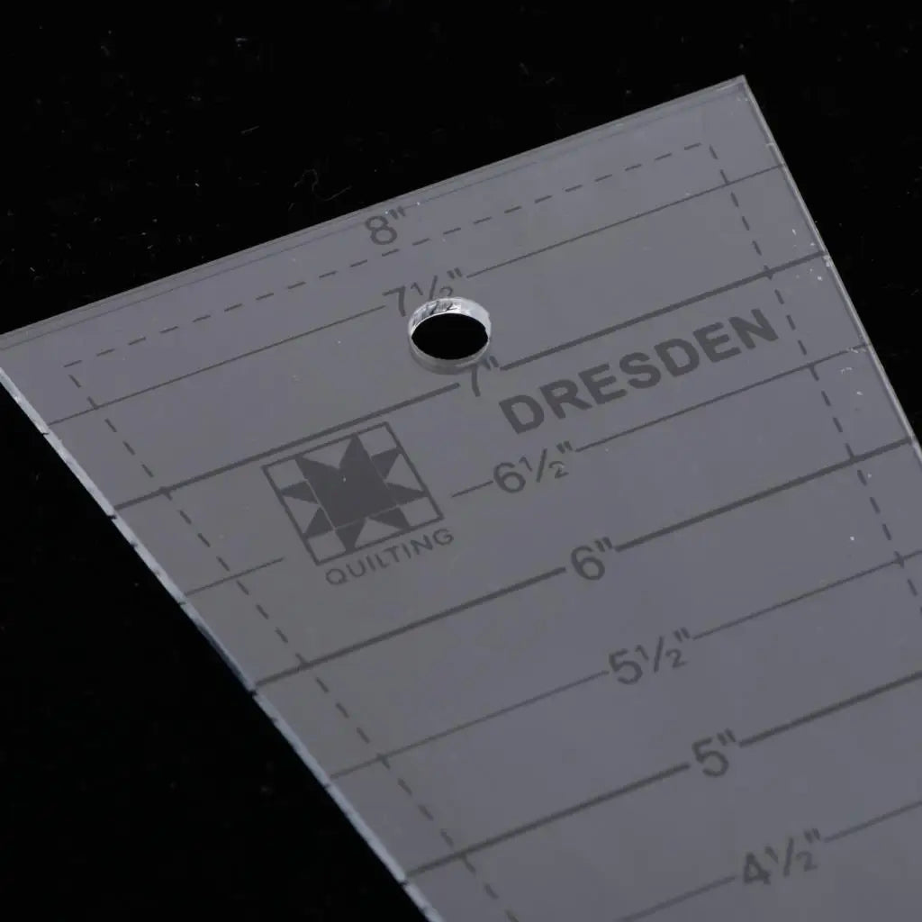 Quiltura – Precision Acrylic Dresden Ruler