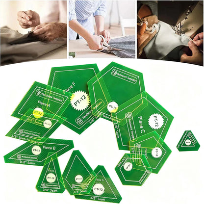 Geomira – 12-Piece Quilting Template Set