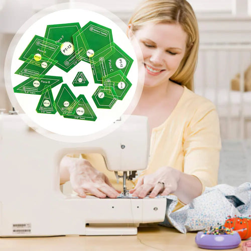 Geomira – 12-Piece Quilting Template Set