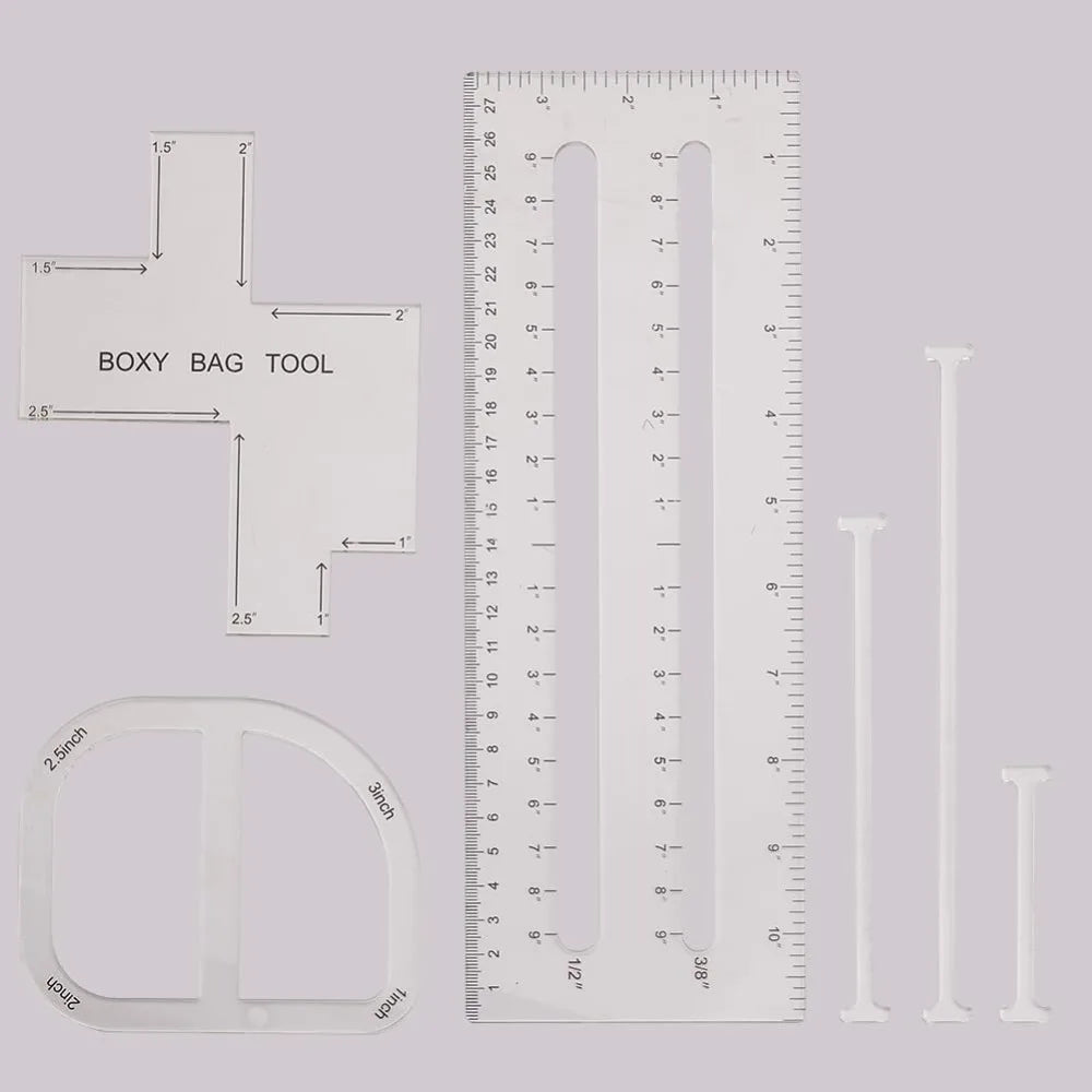Boxura – 4-Piece Bag Making Template Set
