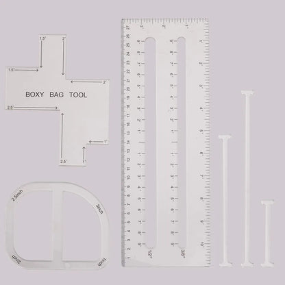 Boxura – 4-Piece Bag Making Template Set