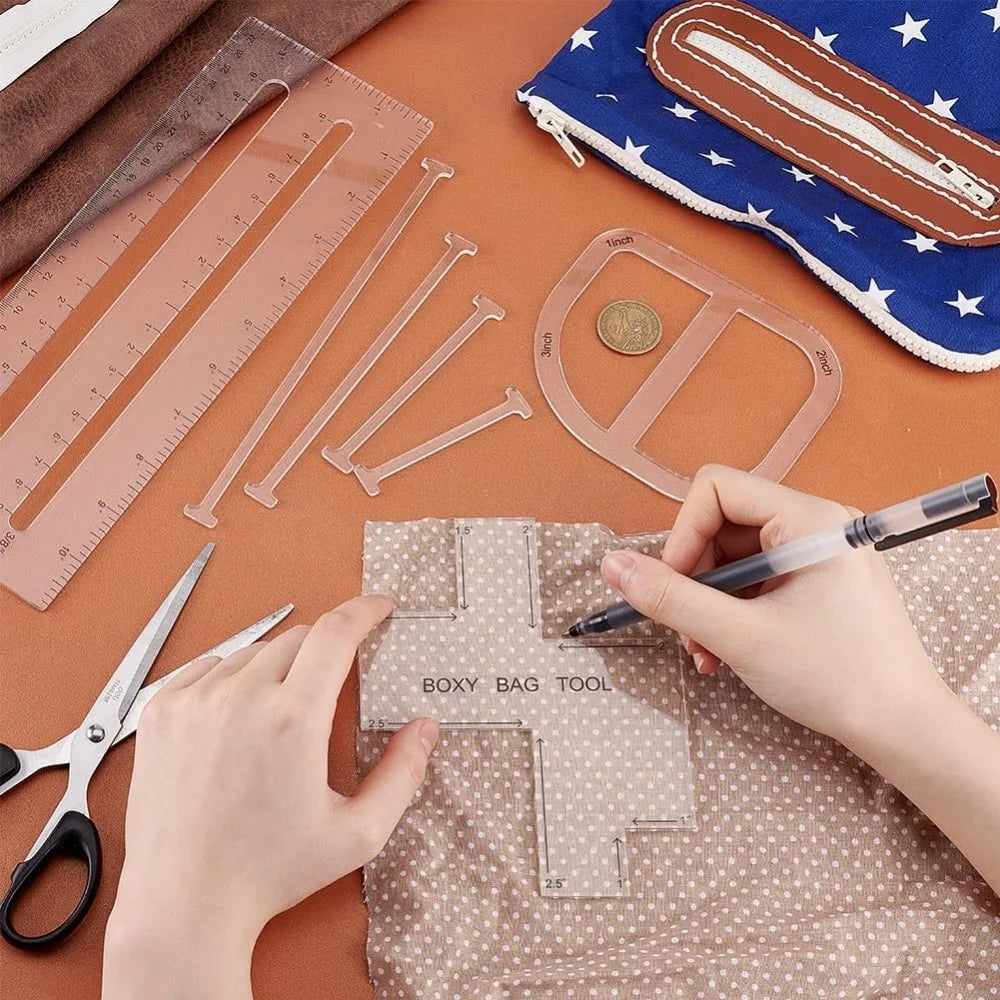 Boxura – 4-Piece Bag Making Template Set