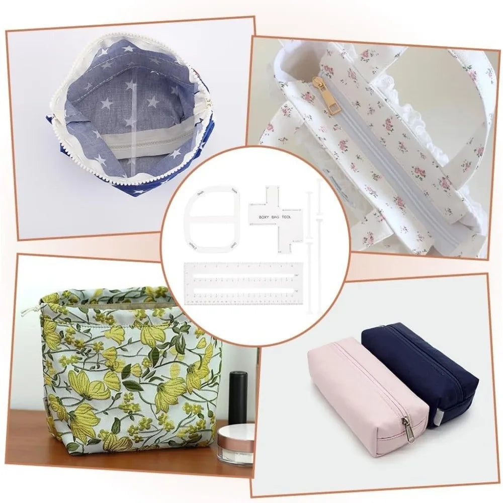 Boxura – 4-Piece Bag Making Template Set