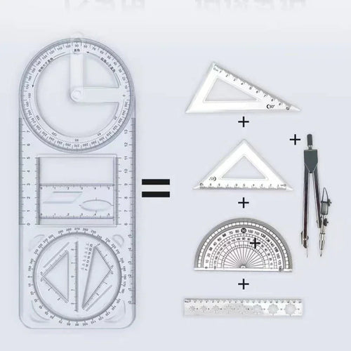 Geomixa – 360° Movable Quilting Geometric Drawing Ruler