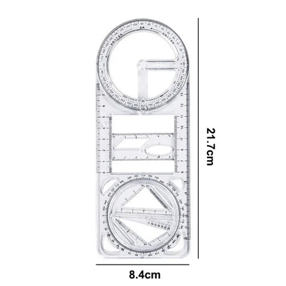 Geomixa – 360° Movable Quilting Geometric Drawing Ruler