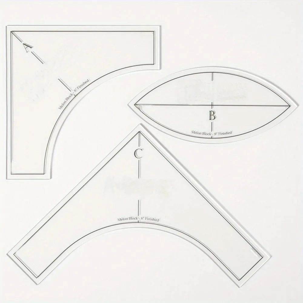 Patchora – Acrylic Patchwork Sewing Template Set