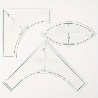 Patchora – Acrylic Patchwork Sewing Template Set