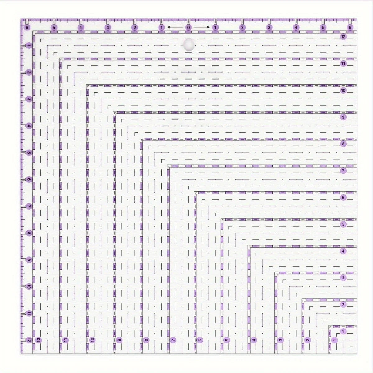 Quadriva – Transparent Quilted Square Template Set