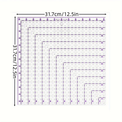 Quadriva – Transparent Quilted Square Template Set