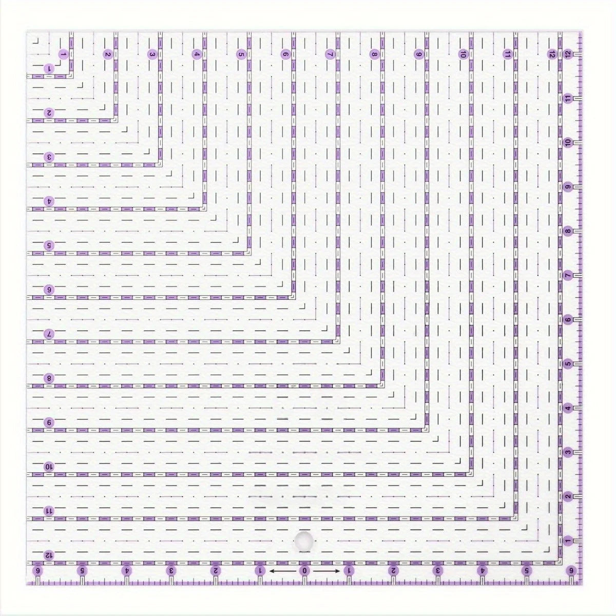 Quadriva – Transparent Quilted Square Template Set