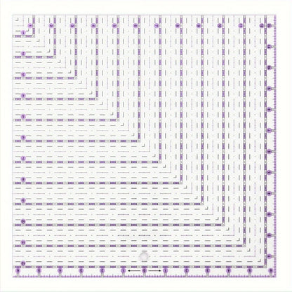 Quadriva – Transparent Quilted Square Template Set