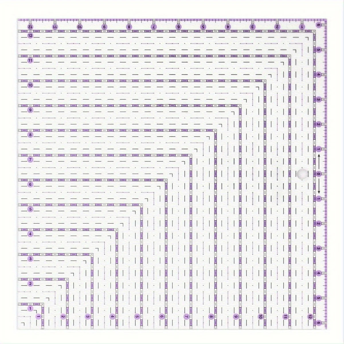 Quadriva – Transparent Quilted Square Template Set
