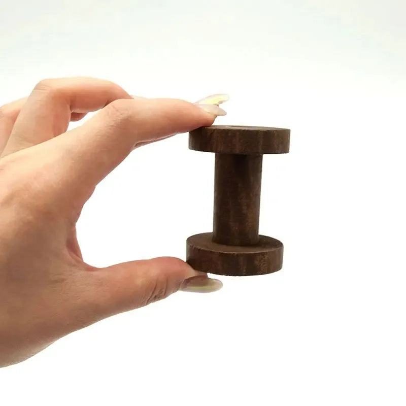 Reelora – 6Pcs Vintage Wooden Spools Organizer Kit