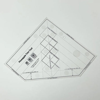 Pinquilt – Acrylic Pineapple Trim Ruler Template