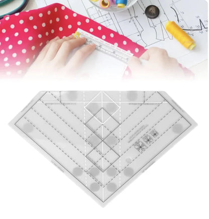 Pinquilt – Acrylic Pineapple Trim Ruler Template