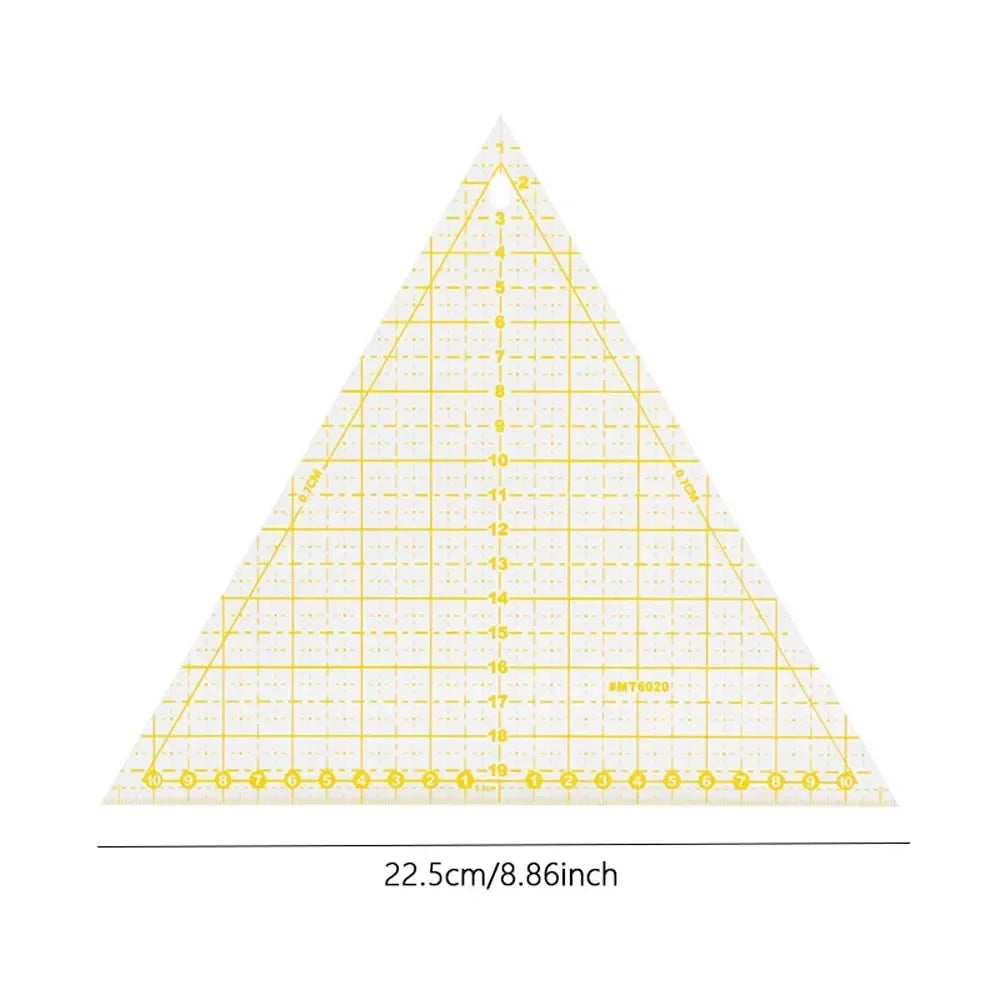 Triquora – Large Triangle Quilting & Sewing Ruler