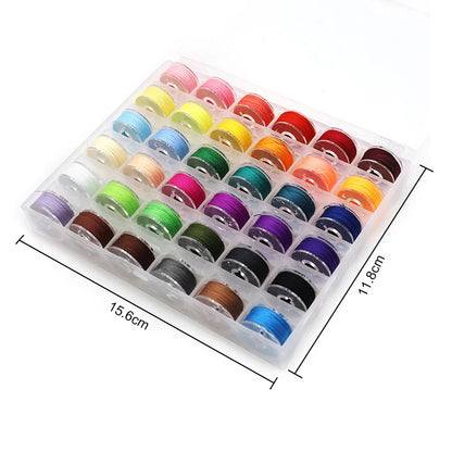 Threadova – 36-Color Polyester Sewing Thread Set