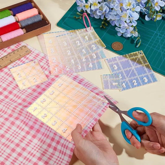 CraftiQuad – 4-Size Acrylic Quilting Template Set