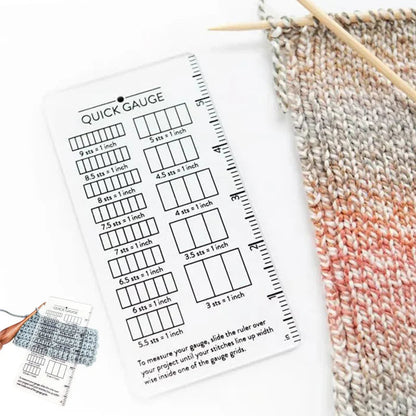 KnitCheck – Knitting & Crochet Gauge Ruler.