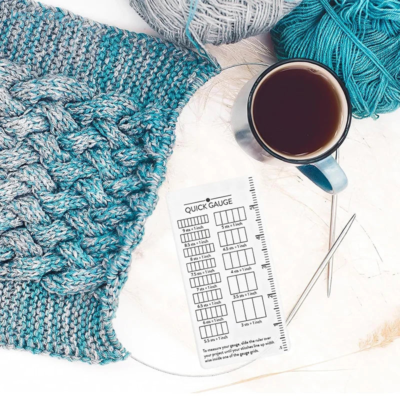 KnitCheck – Knitting & Crochet Gauge Ruler.