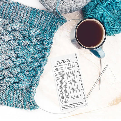 KnitCheck – Knitting & Crochet Gauge Ruler.