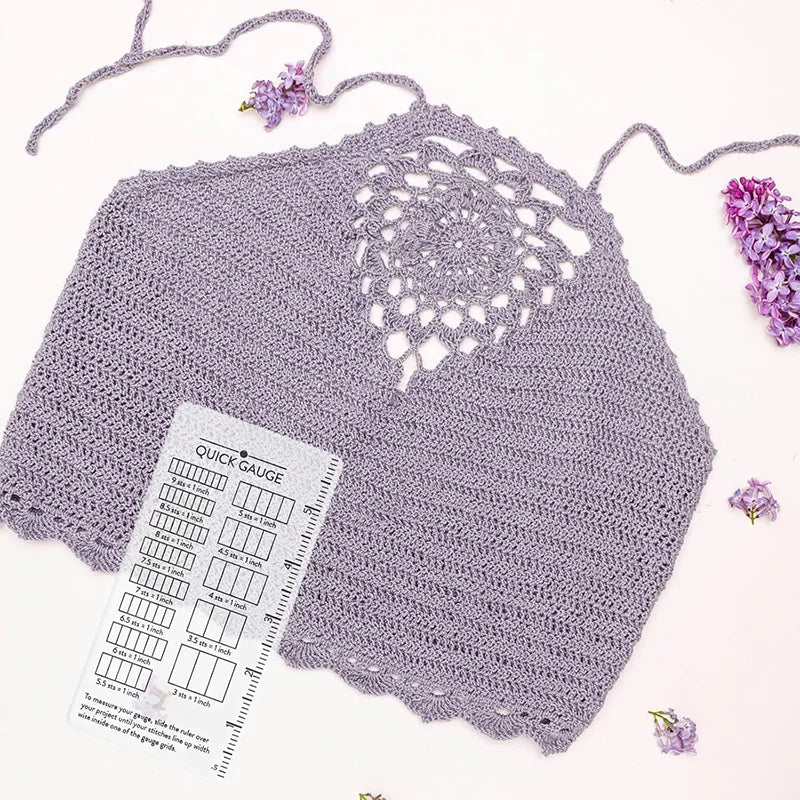 KnitCheck – Knitting & Crochet Gauge Ruler.