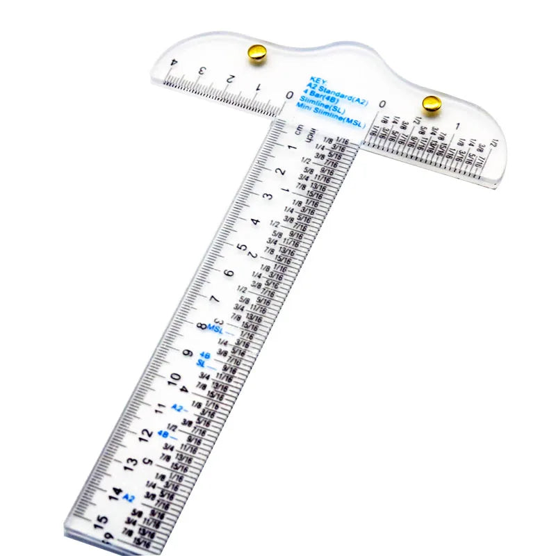 SquareSight – 6-Inch Clear Acrylic T-Square Ruler