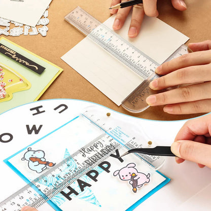 SquareSight – 6-Inch Clear Acrylic T-Square Ruler