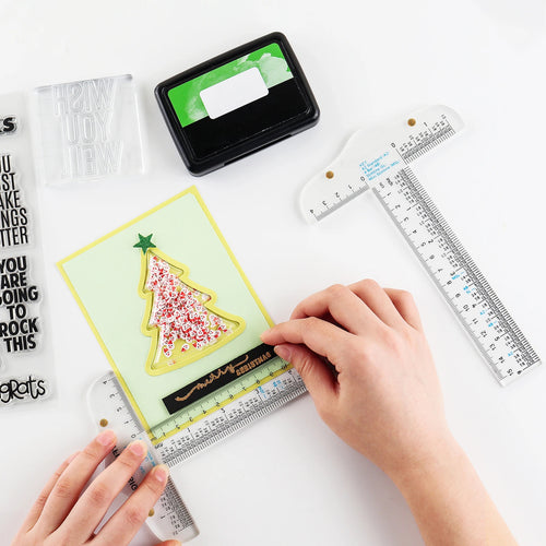 SquareSight – 6-Inch Clear Acrylic T-Square Ruler