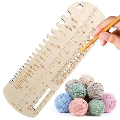 KnitG – Wooden Sock Measuring Ruler