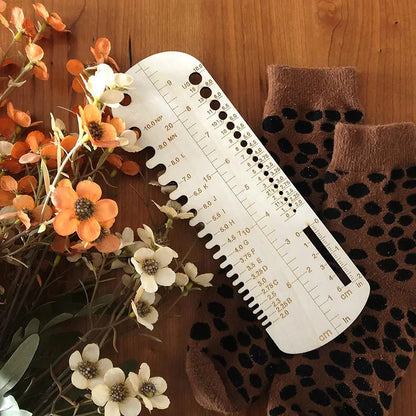 KnitG – Wooden Sock Measuring Ruler