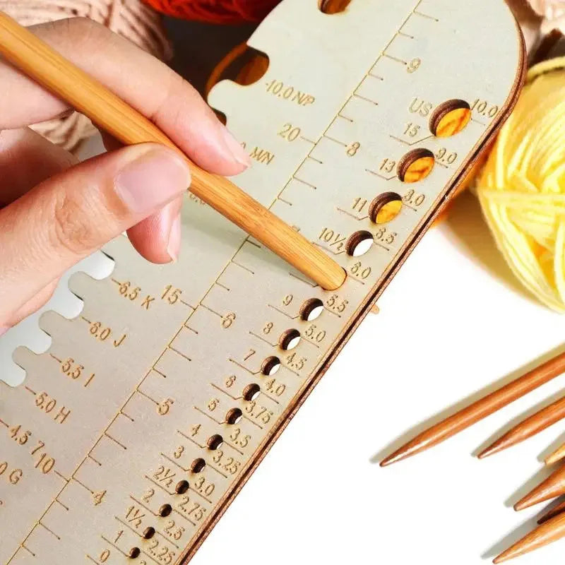 KnitG – Wooden Sock Measuring Ruler