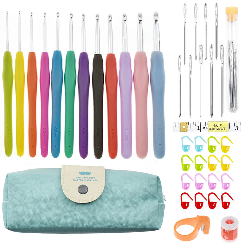 Crochevia – Ergonomic Crochet Hooks Storage & Tool Set