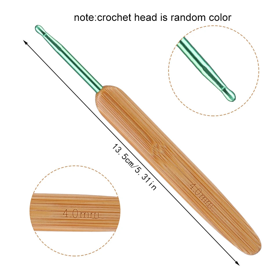Bambrelle – 9-Piece Bamboo Crochet Hook Set