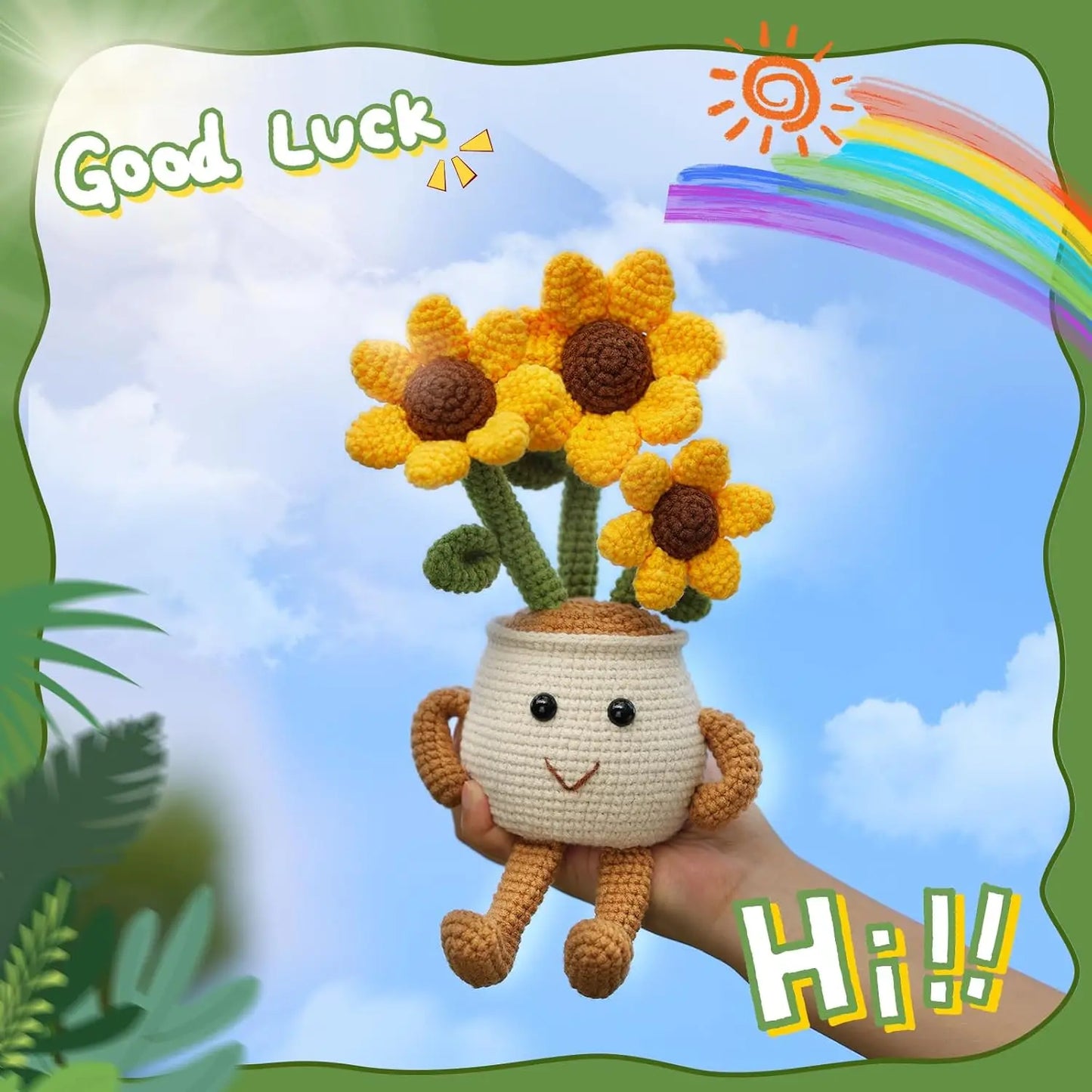 BloomLoop – Sunflower & Tulip Crochet Starter Kit