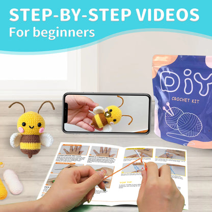HoneyLoop – Beginner Bee-Themed DIY Crochet Kit