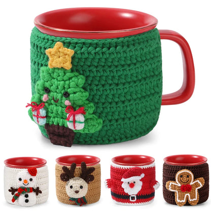 FestiveSip – Christmas Cup Cover Crochet Kit
