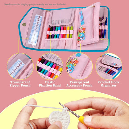 HookNest – Foldable Crochet Hook Storage Case