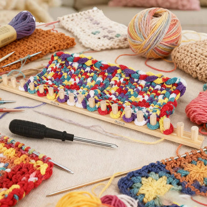LoomHaven – Adjustable Chunky Yarn Knitting Loom