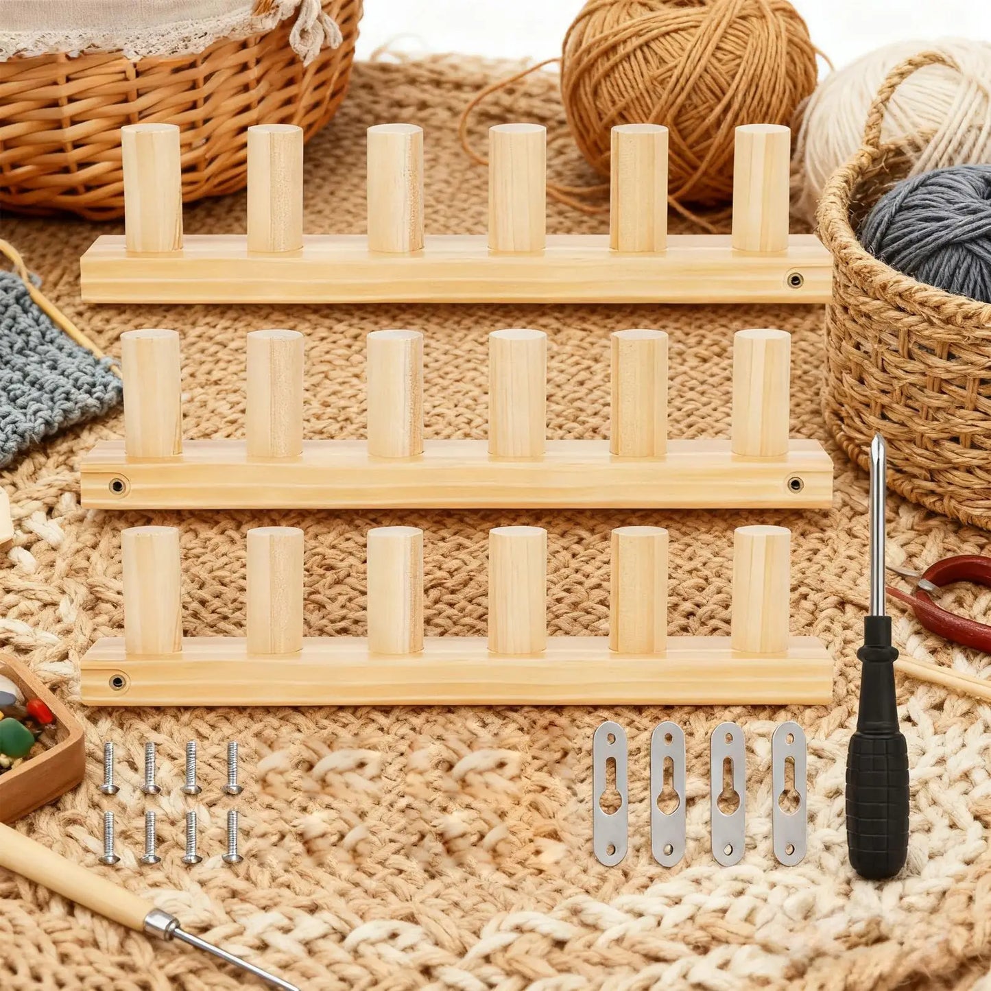 LoomHaven – Adjustable Chunky Yarn Knitting Loom