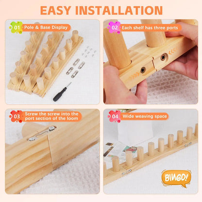 LoomHaven – Adjustable Chunky Yarn Knitting Loom