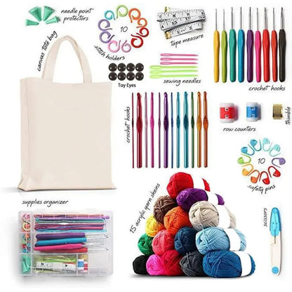 StitchCarry – Beginner Crochet &amp; Knitting Starter Set