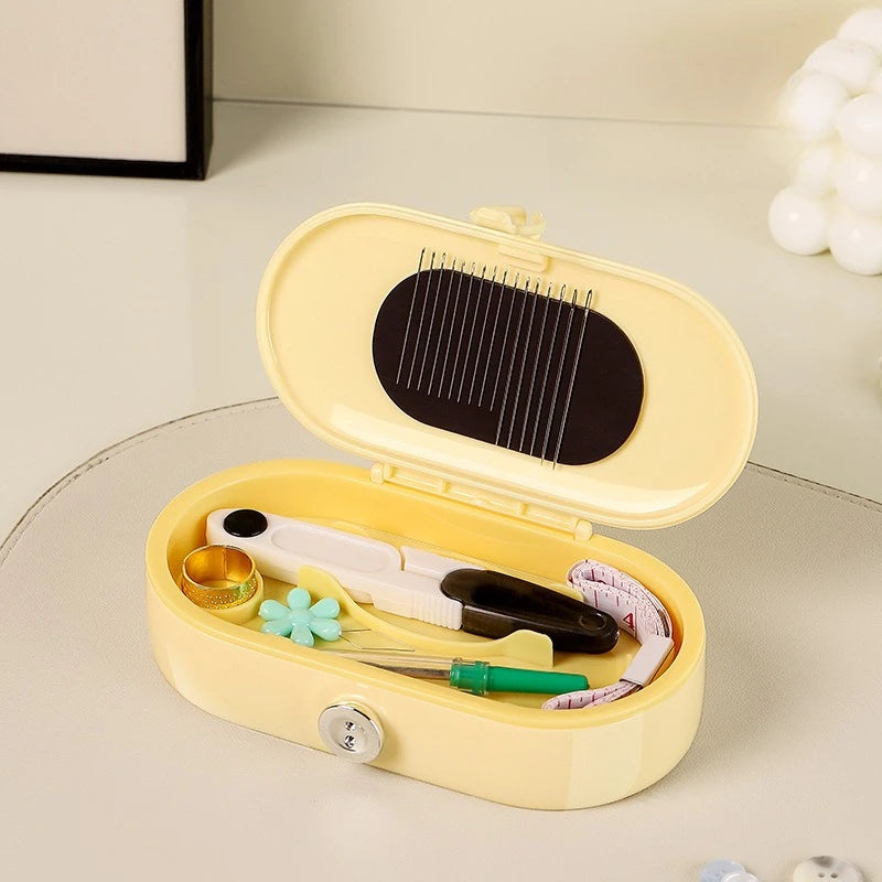NeedleBloom – Magnetic Household Sewing Kit Storage Box