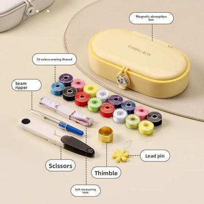 NeedleBloom – Magnetic Household Sewing Kit Storage Box