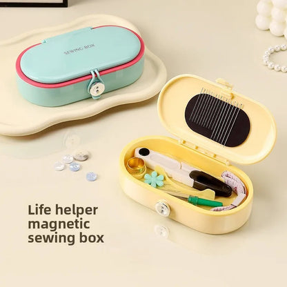NeedleBloom – Magnetic Household Sewing Kit Storage Box